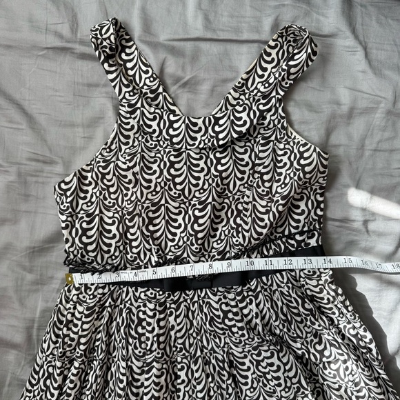Black and White Halter Sundress for Wedding Guests - Picture 12 of 12